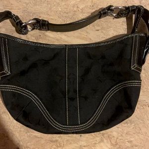 Signature black Coach hobo